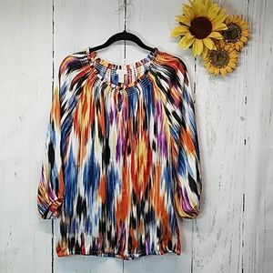 Chicos womens blouse sz. 1 multicolor